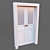 Title: Vintage Restored Soviet White Door 3D model small image 1