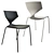 TONON QUO 910.01: Sleek Side Chair with Polished Chrome Legs 3D model small image 2