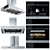 Miele Appliance Set: Refrigerator, Gas Cooktop, Hood, Oven & Coffeemaker 3D model small image 4