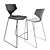 Sleek Quo 910.41 Bar Stool - Modern Style & Comfort 3D model small image 2