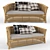 Montego Rattan Lounge: Realistic and Stylish 3D model small image 1