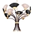 Elegant Windmill Chandelier 3D model small image 1