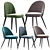 Sophisticated Cooper Dining Chair 3D model small image 1