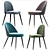 Sophisticated Cooper Dining Chair 3D model small image 2