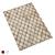 Contemporary Shaped Pelt Area Rug 3D model small image 1