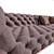 Elegant Diamond Sofa: Handcrafted Luxury 3D model small image 2