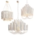 Elegant Tilda Chandeliers - 3 Types 3D model small image 1