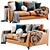 Modern Mr Floyd Sofa: 3D Model with Textures 3D model small image 3