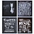 4-Piece Chalkboard Set: Versatile & Stylish 3D model small image 1