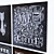 4-Piece Chalkboard Set: Versatile & Stylish 3D model small image 3