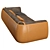 Elegant Bag-inspired Meir Sofa 3D model small image 2