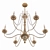 Elegant Flanders Chandelier: Timeless Beauty 3D model small image 2