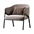 Elegant Armchair: Sleek Design 3D model small image 2