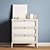 Eugénie Chest of 3 Drawers: Elegant Storage Solution 3D model small image 2