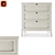 Eugénie Chest of 3 Drawers: Elegant Storage Solution 3D model small image 3