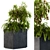 Concrete Outdoor Planters - Set 74 3D model small image 1