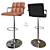 Valdis Adjustable Height Bar Stool 3D model small image 2