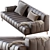 Elegant Chloe Sofa: Timeless Comfort 3D model small image 2