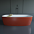 Coletta Stone Bathtub: Elegant Freestanding Design 3D model small image 2