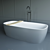 Coletta Stone Bathtub: Elegant Freestanding Design 3D model small image 4