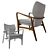 Aarhus Mid Century Armchair 3D model small image 5