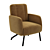 Elegant Euart Armchair: Style and Comfort 3D model small image 1