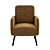 Elegant Euart Armchair: Style and Comfort 3D model small image 2