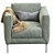 Box Armchair: Modern Design,
Comfort & Style 3D model small image 2