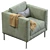 Box Armchair: Modern Design,
Comfort & Style 3D model small image 3