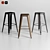 Tolixch Bar Stool: Sleek and Versatile 3D model small image 1