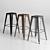 Tolixch Bar Stool: Sleek and Versatile 3D model small image 2