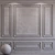 Opal Gray Decorative Plaster with Molding 3D model small image 1