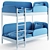 Modern Twin Bunk Bed 3D model small image 2