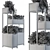 Stylish Black Box Plant Stand 3D model small image 4