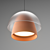 Elegant Terracotta Pendant Lamps 3D model small image 3