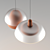 Elegant Terracotta Pendant Lamps 3D model small image 4