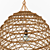 Tunisian Date Palm Rattan Lamp 3D model small image 2