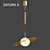 Saturn 2: Stylish Design Lamp 3D model small image 2