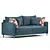 Nordic Elegance Sofa 3D model small image 3