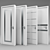 Sleek Vray Doors 3D model small image 1
