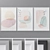 Modern Abstract Photo Frames Set 3D model small image 1