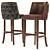 Elegant Pier Bar Stool 3D model small image 2