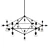 Amber Chandelier: Stylish Designer Lighting 3D model small image 1