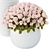 Elegant Pink Rose Bouquet 3D model small image 3