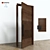  Lecate Artisan Walnut Door 3D model small image 2