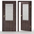 Title: Sherman Anthracite Glazed Interior Door 3D model small image 1