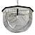 Modern Verona 5-Light Glass Chandelier 3D model small image 1