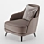 Sleek and Stylish Armchair 3D model small image 1