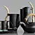 Elegant Handcrafted Ceramic Tableware 3D model small image 8