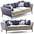 Modern B&B Atoll Sofa 3D model small image 1